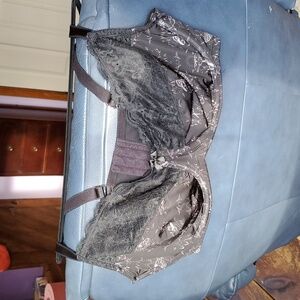 Chic Black Lace Full Coverage Unlined Underwire Bra